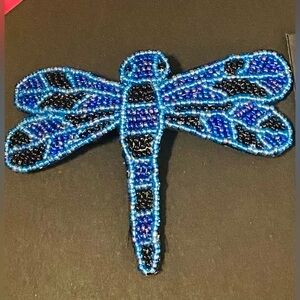 Dragonfly hair barrette handmade in Alaska